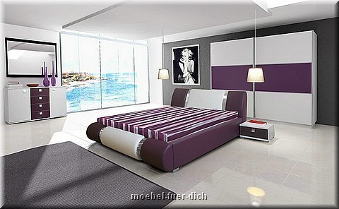 NOVALIS Hochglanz weiß Schlafzimmer komplett | eBay