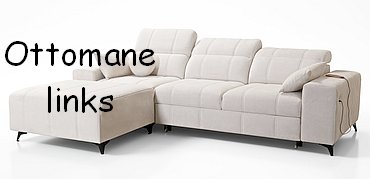 Eckcouch Dafne 1 mit Ottomane links