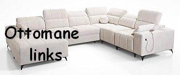 Eckcouch Dafne 8 mit Ottomane links Eckcouch Dafne 8 mit Ottomane links