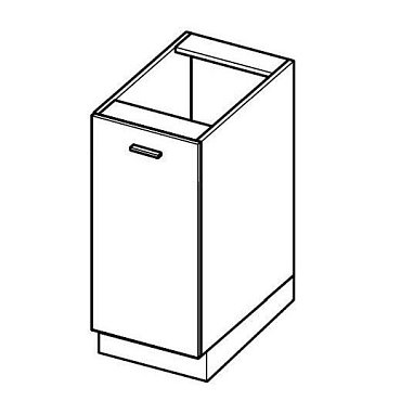 Unterschrank, Breite 30 cm, eine Tür