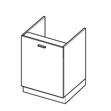 Spülenunterschrank, Breite 60 cm, eine Tür