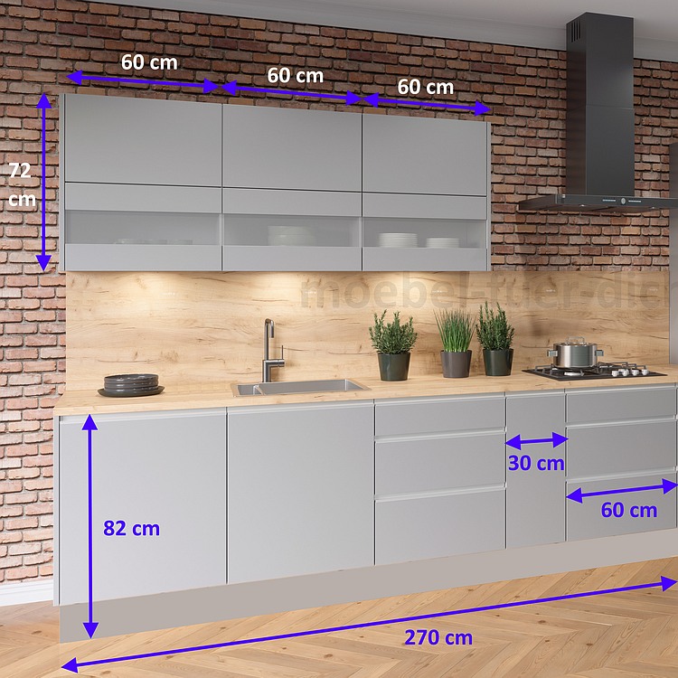 Einbauküche Campari 270 cm