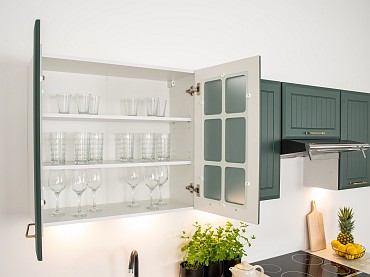 Vitrine 2 türig, 80 cm